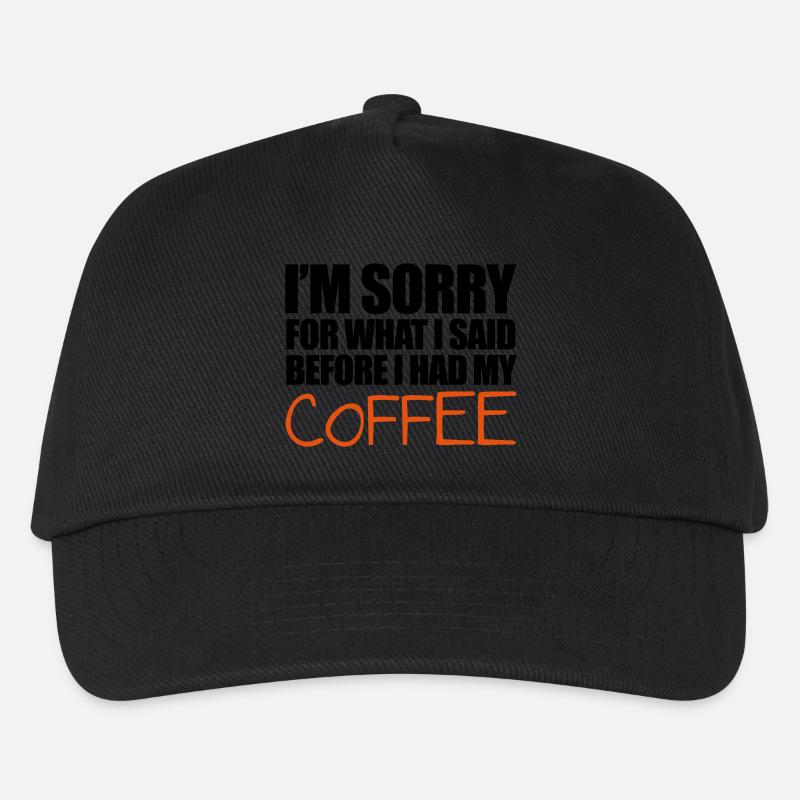 Coffee - Casquette de baseball Enfant - noir