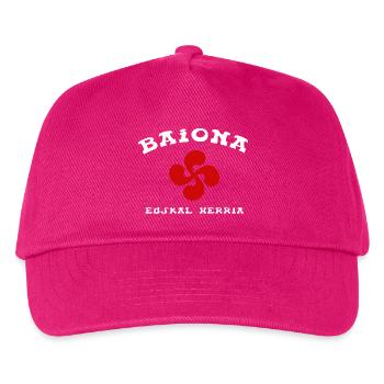 Baiona Bayonne rouge - Casquette de baseball Enfant - fuchsia - Devant