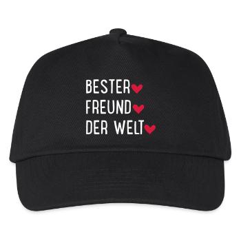 Freund - Kinder Basecap - Schwarz - Vorne