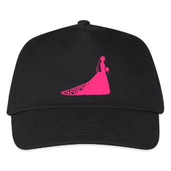 Braut - Kinder Basecap - Schwarz - Vorne