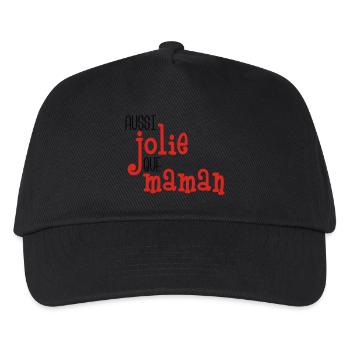 Aussi jolie que maman - Kids’ Baseball Cap - black - Front