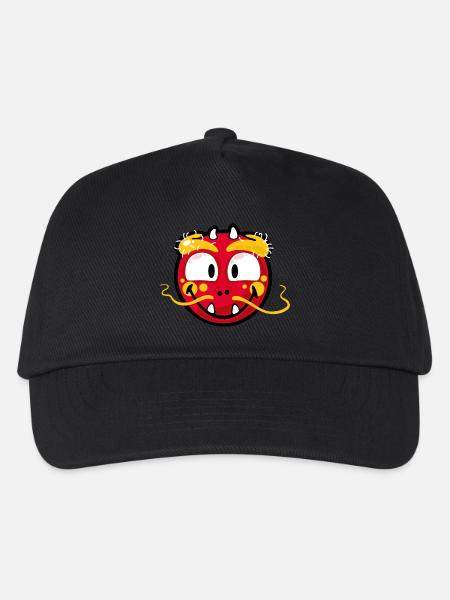 Smiley Dragon - Kids’ Baseball Cap - black