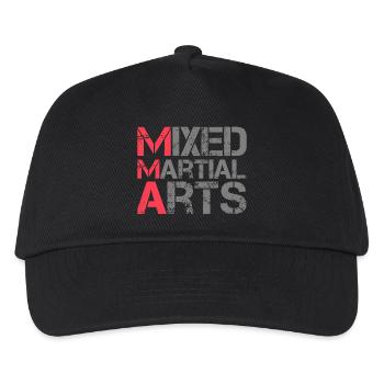 mma fighting martial arts mixed martial arts logo - Kids’ Baseball Cap - black - Front