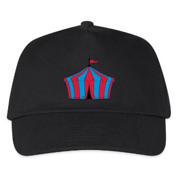 tente de cirque - Casquette de baseball Enfant - noir - Devant