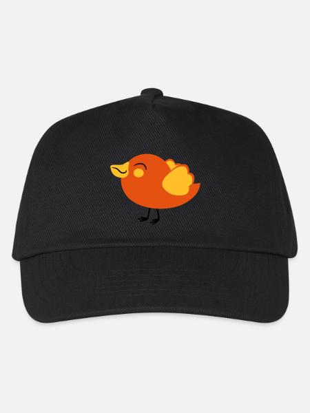 kleines nettes voegelchen spatz - Kinder Basecap - Schwarz