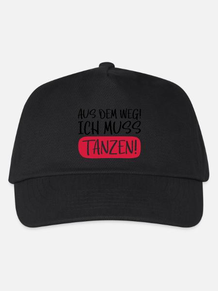tanzen aus dem weg - Kinder Basecap - Schwarz
