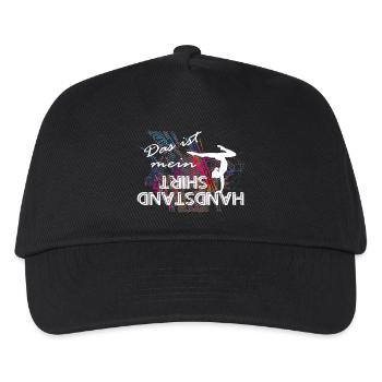 Das ist mein Handstand Shirt Turnen Bodenturnen - Kinder Basecap - Schwarz - Vorne