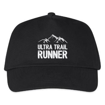 Ultra Trail Runner - Kinder Basecap - Schwarz - Vorne