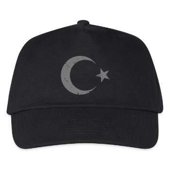 Drapeau turc style vintage - Casquette de baseball Enfant - noir - Devant