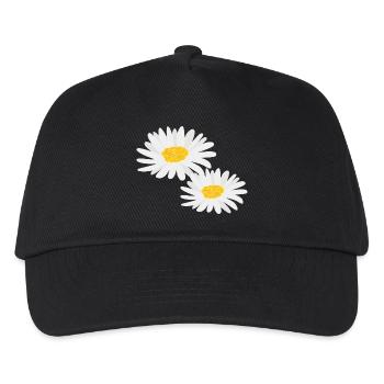 Flower Daisies - Kids’ Baseball Cap - black - Front