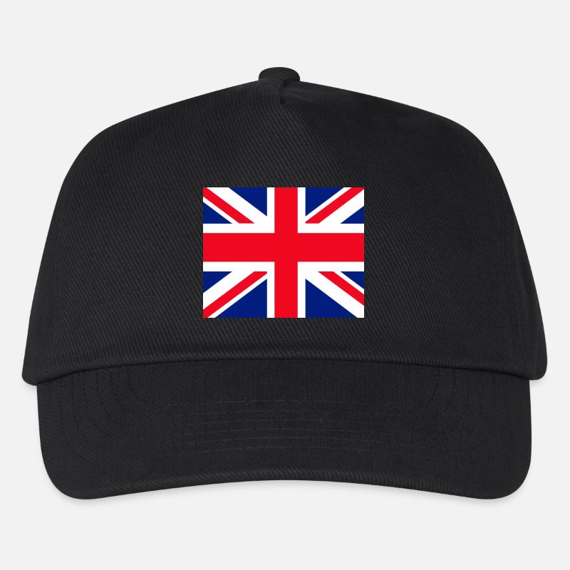 Union Jack face mask - Kids’ Baseball Cap - black