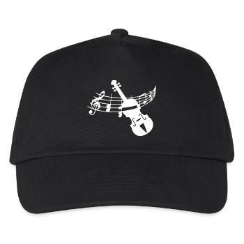 Violon violon - Casquette de baseball Enfant - noir - Devant
