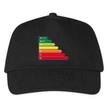 Label énergétique SF - Casquette de baseball Enfant - noir - Devant