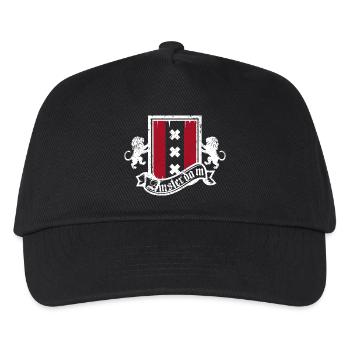 Amsterdam Crest Heraldry Lions - Kinder Basecap - Schwarz - Vorne