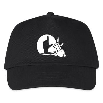 Lapin ombre main perdant Misfit main langue des signes - Casquette de baseball Enfant - noir - Devant