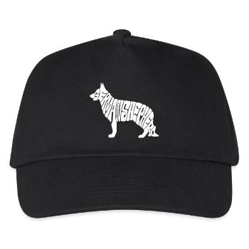 german shepherd - Kinder Basecap - Schwarz - Vorne