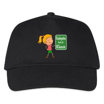 Kindergarten - Kinder Basecap - Schwarz - Vorne