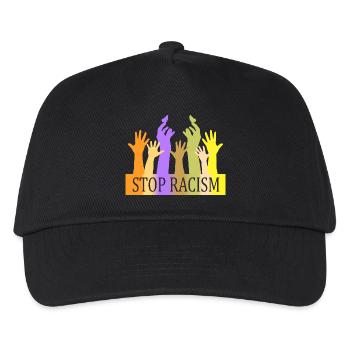 Stop Racism - Kids’ Baseball Cap - black - Front