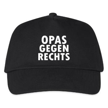 Opas gegen rechts - Kinder Basecap - Schwarz - Vorne