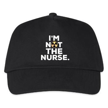 Ich bin nicht die Krankenschwester Humor Manip Radio Radiologie - Kinder Basecap - Schwarz - Vorne