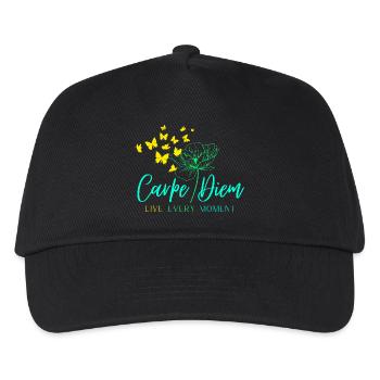 Carpe Diem LIVE EVERY MOMENT - Kinder Basecap - Schwarz - Vorne