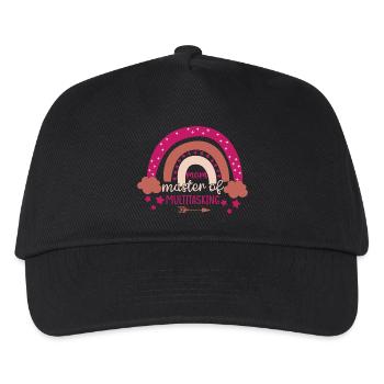 Maman Reine du Multitâche Arc-en-ciel - Casquette de baseball Enfant - noir - Devant
