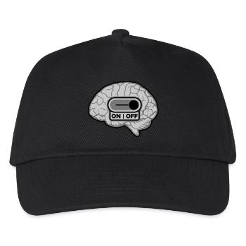 Turn off brain switches - Kids’ Baseball Cap - black - Front