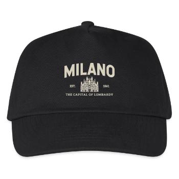 Milano Emblem Vintage City Motif - Kids’ Baseball Cap - black - Front