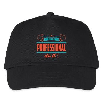 Laissez le professionnel le faire - Casquette de baseball Enfant - noir - Devant