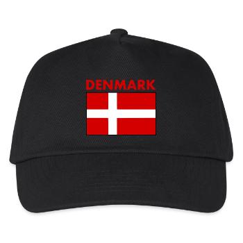 Danemark - Casquette de baseball Enfant - noir - Devant