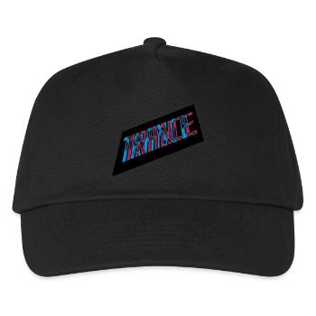 3D Effekt Trance Design - Kinder Basecap - Schwarz - Vorne