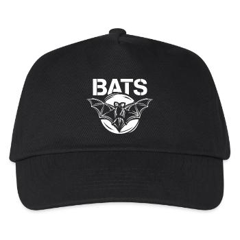 Bats bats symbol bat logo graphic - Kids’ Baseball Cap - black - Front