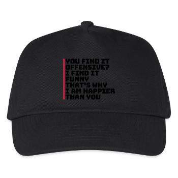 You find it offensive - Kinder Basecap - Schwarz - Vorne