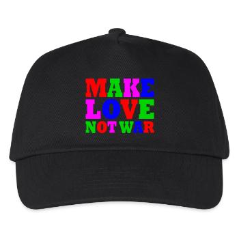 Make love not war - Kids’ Baseball Cap - black - Front