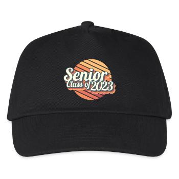 Senior Class Of 2023 Retro Graduation Party Geschenk - Kinder Basecap - Schwarz - Vorne