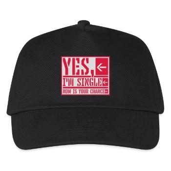 single now your chance - Kinder Basecap - Schwarz - Vorne