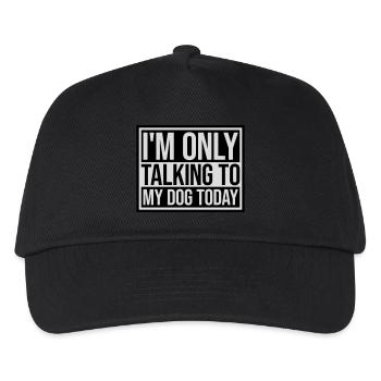 only talking to dog - Kids’ Baseball Cap - black - Front