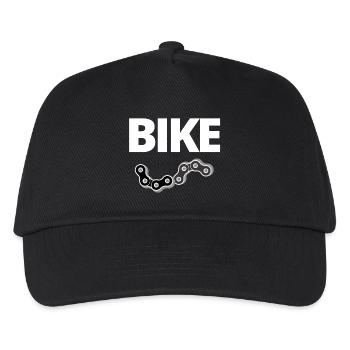 bike, cyclist, cycling fan - Kids’ Baseball Cap - black - Front
