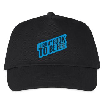 I closed my book - Kids’ Baseball Cap - black - Front