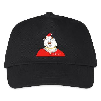 norf fc santa no text - Kids’ Baseball Cap - black - Front