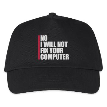 Ne pas réparer votre ordinateur - Casquette de baseball Enfant - noir - Devant