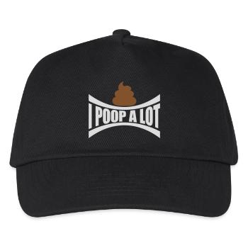 I poop a lot - Kinder Basecap - Schwarz - Vorne