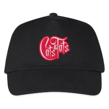 cats and tats Zitat - Kinder Basecap - Schwarz - Vorne