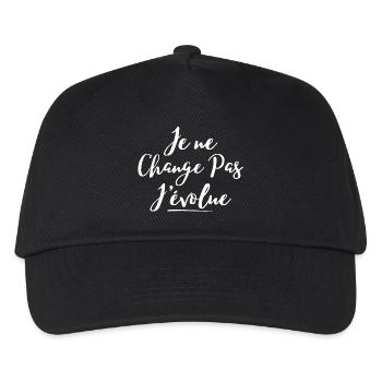 évolution, grandir, je ne change pas - Casquette de baseball Enfant - noir - Devant