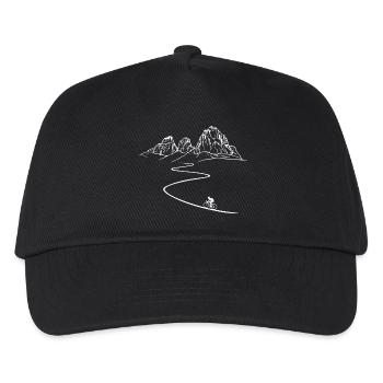 Dolomites Road Bike, Trois Sommets, Cyclistes sur route, Cyclisme - Casquette de baseball Enfant - noir - Devant