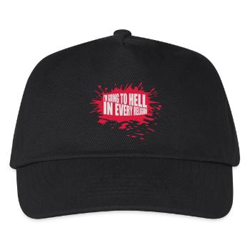 in going to hell - Kids’ Baseball Cap - black - Front
