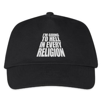 in going to hell - Kids’ Baseball Cap - black - Front