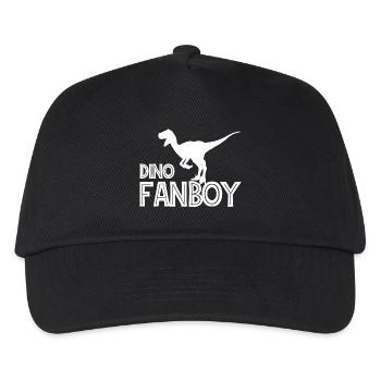 Dino fanboy for dinosaur fan - Kids’ Baseball Cap - black - Front