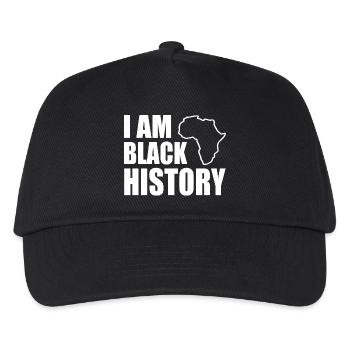 I am black histor - Kids’ Baseball Cap - black - Front