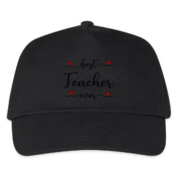 Lehrer - Kinder Basecap - Schwarz - Vorne